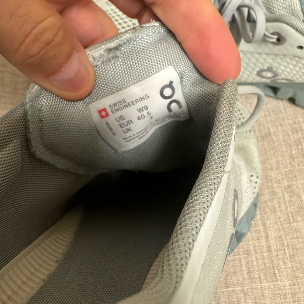 On Running Light Gray Athletic Shoes